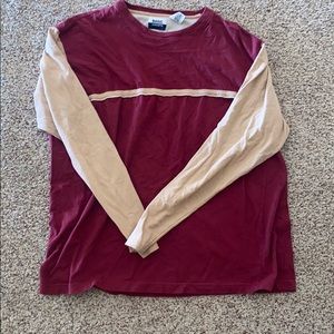 oversized red long sleeve!!